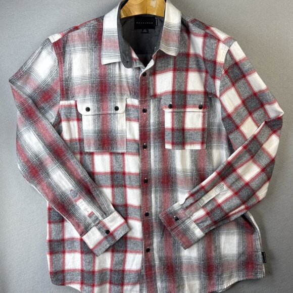 Sean John Legacy Shirt Men's XXL Tailored Prove Them Wrong Plaid Long Sleeve 2XL - Picture 1 of 12